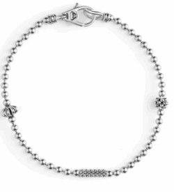 LAGOS Caviar Icon Silver Beaded Bracelet