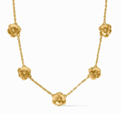 Julie Vos Bloom Delicate Station Necklace
