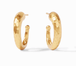Julie Vos Hammered Hoop Earrings - Small