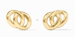 Julie Vos Dolce Link Stud Earrings