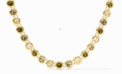 Julie Vos Rainbow Tennis Necklace - Shades of Jade