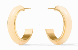 Julie Vos Carnaby Medium Hoop Earrings - Ivory