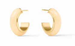 Julie Vos Carnaby Small Hoop Earrings - Ivory