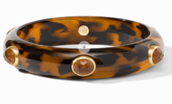 Julie Vos Carnaby Stone Medium Bangle - Tortoiseshell