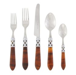 Vietri Aladdin Brilliant Five-Piece Place Setting - Tortoiseshell