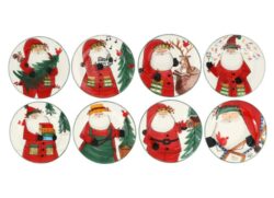 Vietri Old St. Nick Assorted Salad Plates - Set of 8