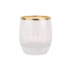 Vietri Natalia Gold Double Old Fashioned