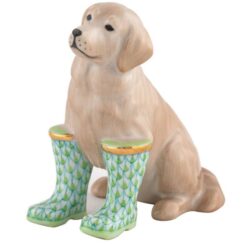 Herend Rainy Day Retriever Figurine - Key Lime