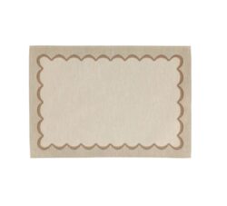 Vietri Tavola Natural Scalloped Placemats - Set of 4