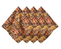 Juliska Willa Napkins Set of 4 - Amber
