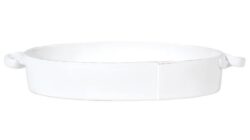 Vietri Lastra Handled Oval Baker