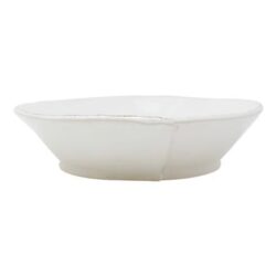 Vietri Lastra White Shallow Serving Bowl - Large