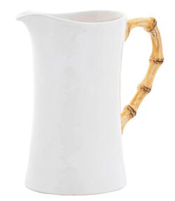 Juliska Bamboo Ceramic Large Pitcher - Natural