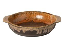 Casafina Poterie Soup/Pasta Plate with Handles - Mocha Brown