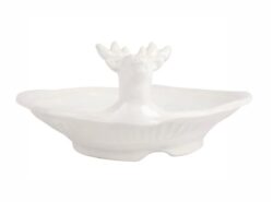 Vietri Pietra Natale Figural Deer Shallow Bowl