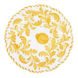 Vietri Arezzo Yellow Round Platter