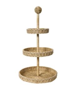 Juliska Provence 3-Tier Shelving Unit - Rattan