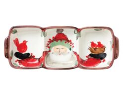 Vietri Old St. Nick Three-Part Server