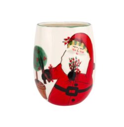 Vietri Old St. Nick Small Vase