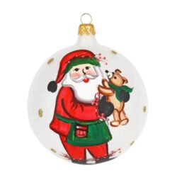Vietri Old St. Nick Teddy Bear Ornament