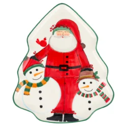 Vietri Old St. Nick 2024 Limited Edition Figural Tree Platter
