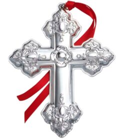 Wallace 2025 Sterling Baroque Cross Ornament - 30th Edition