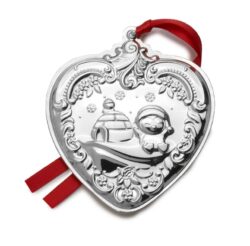 Wallace 2025 Sterling Baroque Heart Ornament - 34th Edition