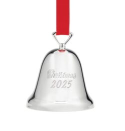 Reed and Barton 2025 Silverplate Christmas Bell Ornament