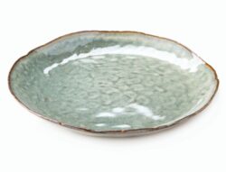 Simon Pearce Burlington Dinner Plate - Moss Glen