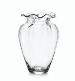 Simon Pearce Chelsea Optic Cinched Vase - Medium