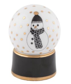 Herend Snow Globe Figurine - Black