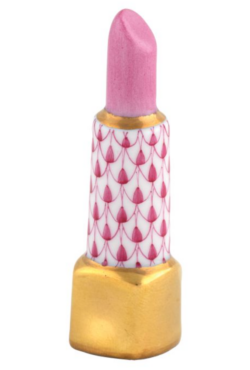 Herend Lipstick Figurine - Raspberry