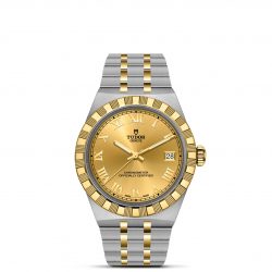TUDOR Royal 36mm stainless steel and yellow gold case, with polished and satin finish - M2836C1A3-0002 at Henne Jewelers