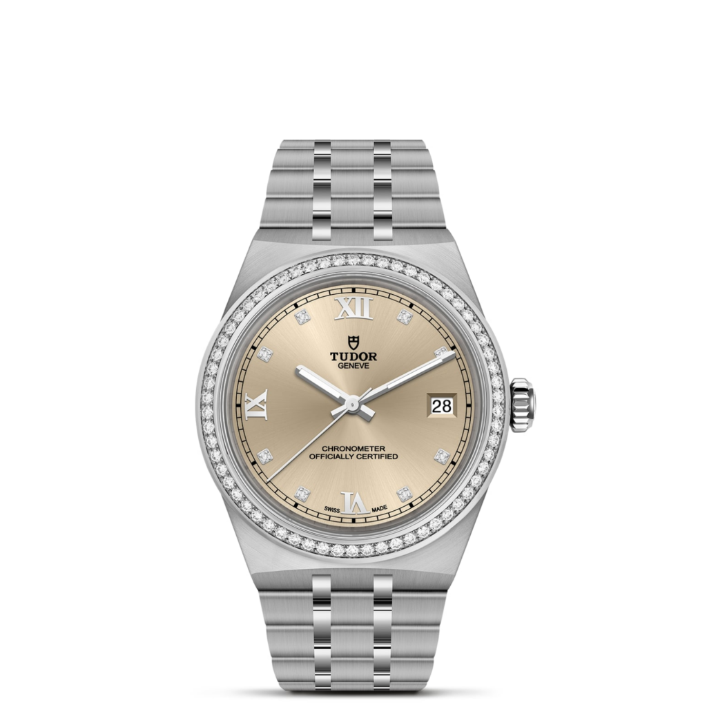 TUDOR Royal 36mm stainless steel case with polished and satin finish - M2836C1S0-0001 at Bromberg's