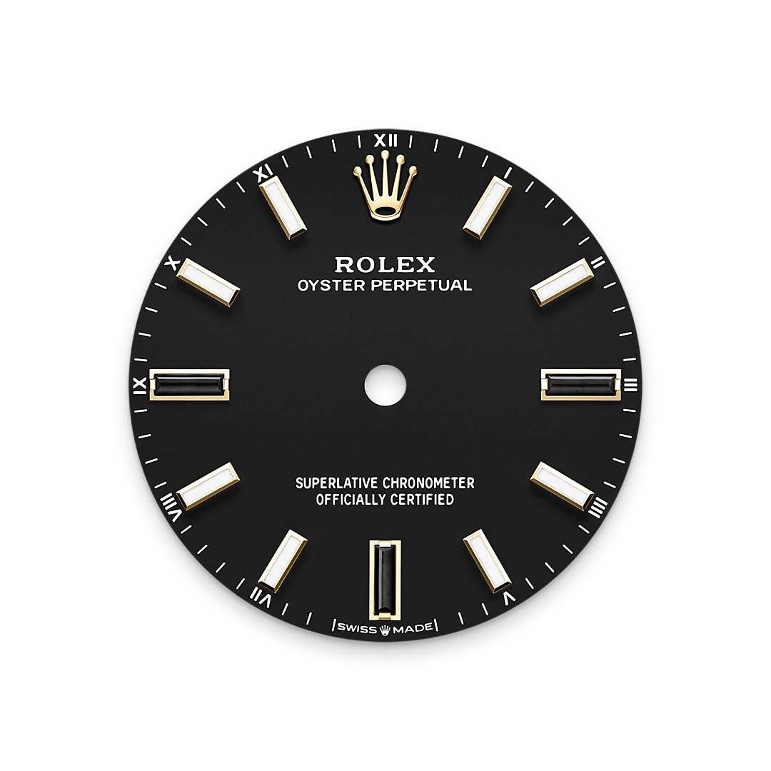 rolex Oyster Perpetual in 18 kt yellow gold, M124208-0001 - bromberg's