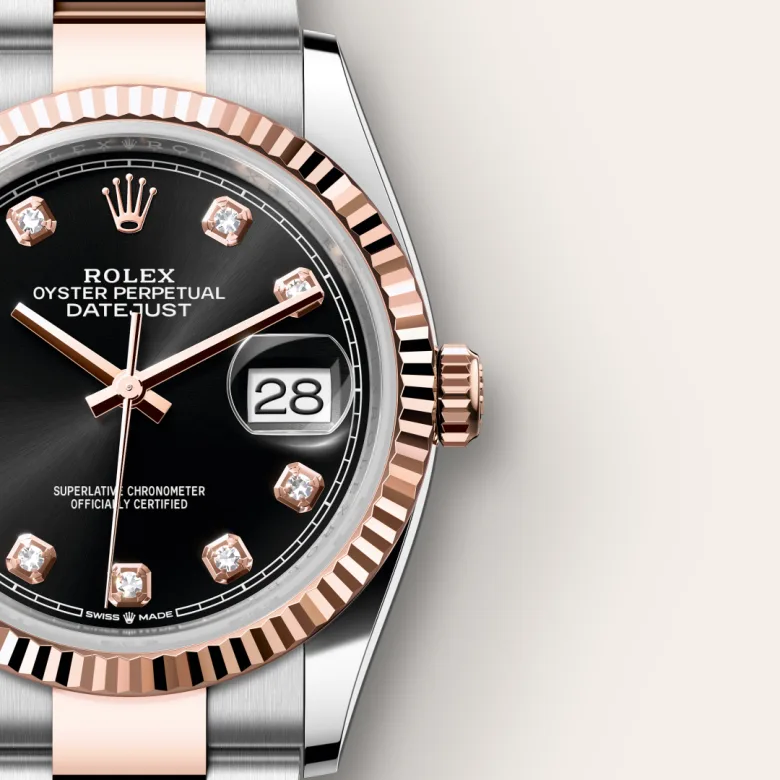 rolex Datejust in Everose Rolesor - combination of Oystersteel and Everose gold, M126231-0020 - bromberg's