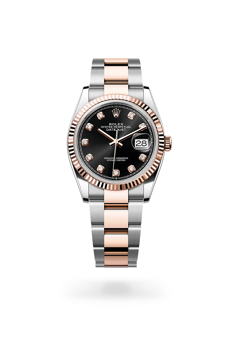 rolex Datejust in Everose Rolesor - combination of Oystersteel and Everose gold, M126231-0020 - bromberg's
