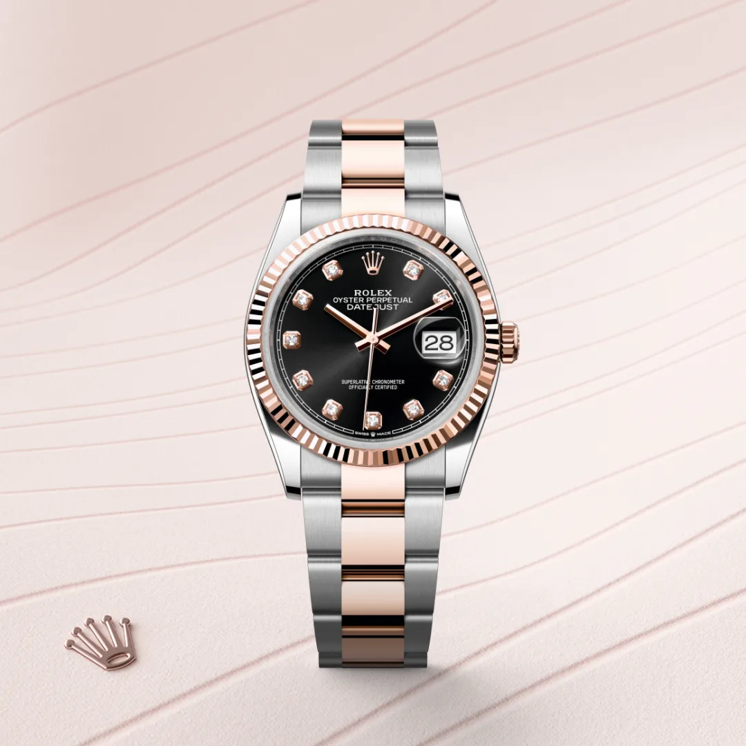 rolex Datejust in Everose Rolesor - combination of Oystersteel and Everose gold, M126231-0020 - bromberg's