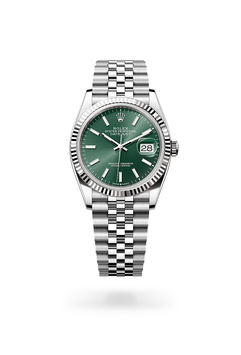 rolex Datejust in White Rolesor - combination of Oystersteel and white gold, M126234-0051 - bromberg's