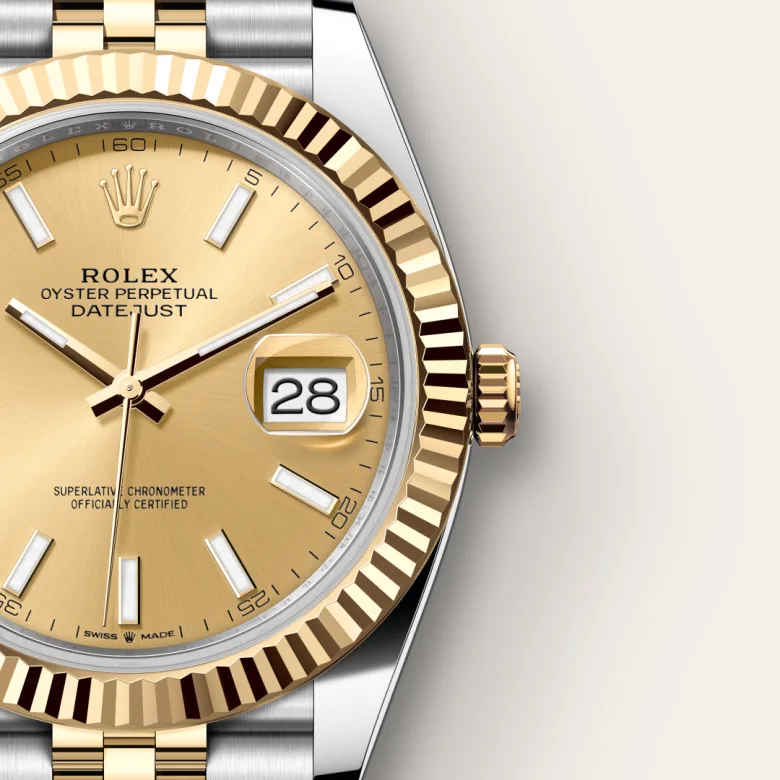 rolex Datejust in Yellow Rolesor - combination of Oystersteel and yellow gold, M126333-0010 - bromberg's