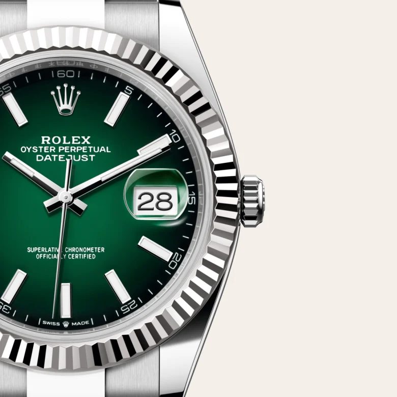 rolex Datejust in White Rolesor - combination of Oystersteel and white gold, M126334-0033 - bromberg's