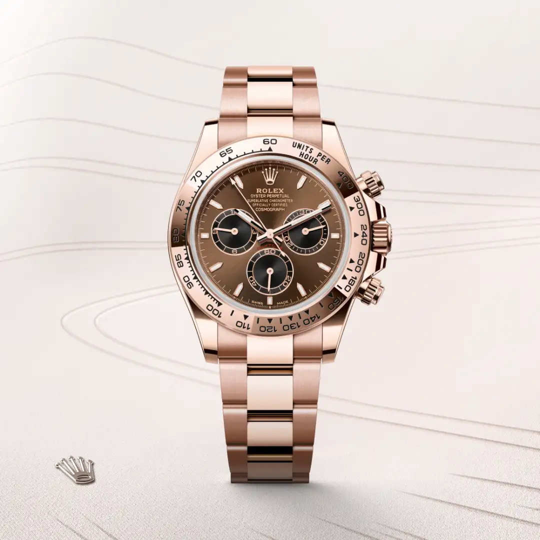 rolex Cosmograph Daytona in 18 kt Everose gold, M126505-0005 - bromberg's