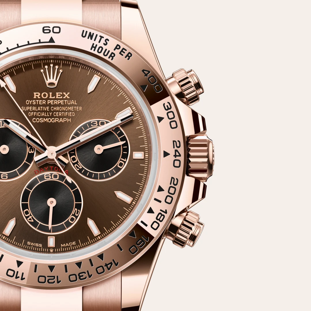 rolex Cosmograph Daytona in 18 kt Everose gold, M126505-0005 - bromberg's