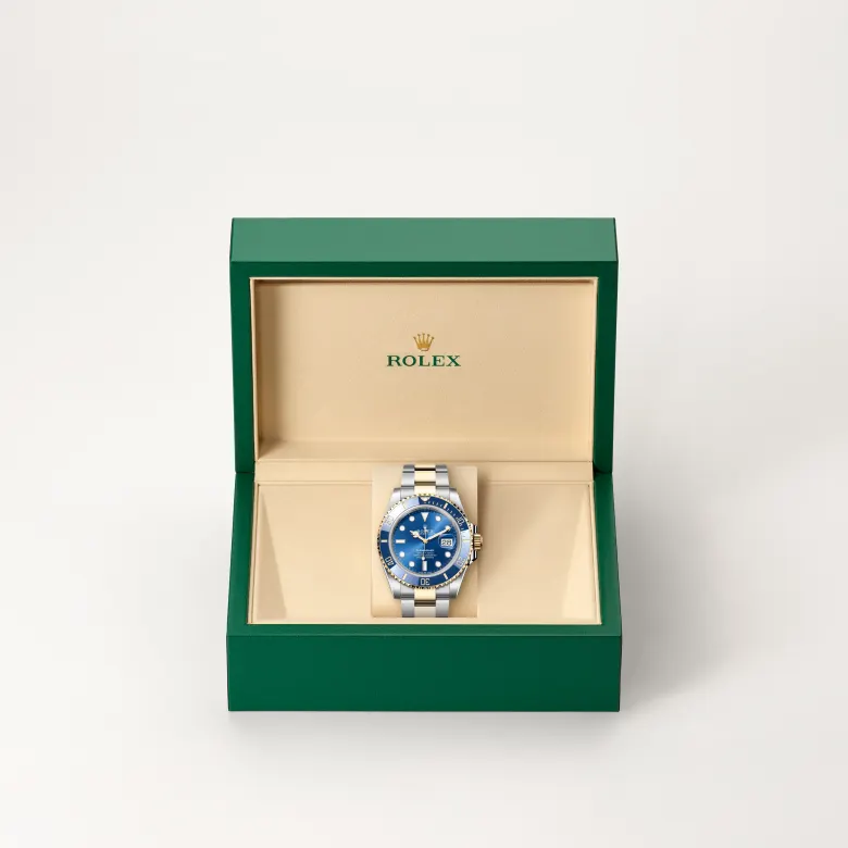 rolex Submariner in Yellow Rolesor - combination of Oystersteel and yellow gold, M126613LB-0002 - bromberg's