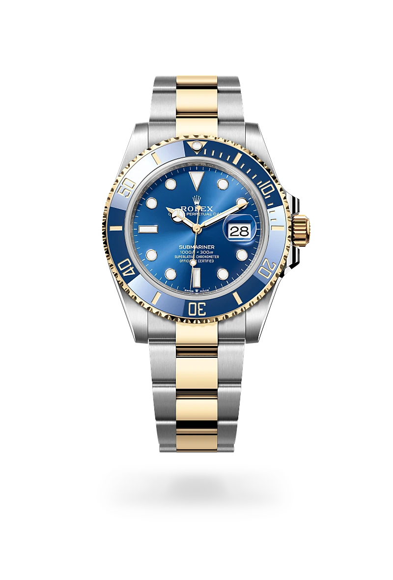 rolex Submariner in Yellow Rolesor - combination of Oystersteel and yellow gold, M126613LB-0002 - bromberg's