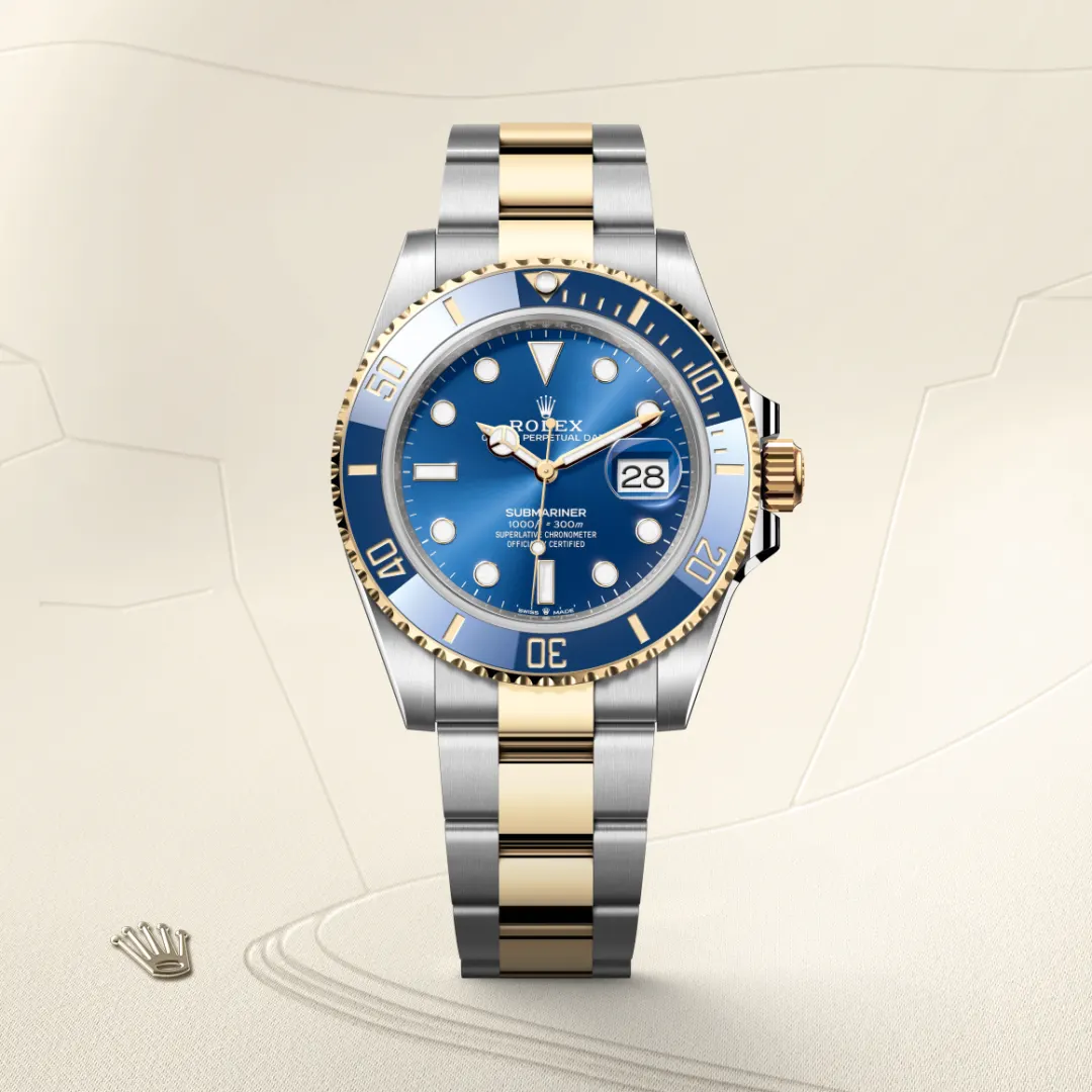 rolex Submariner in Yellow Rolesor - combination of Oystersteel and yellow gold, M126613LB-0002 - bromberg's