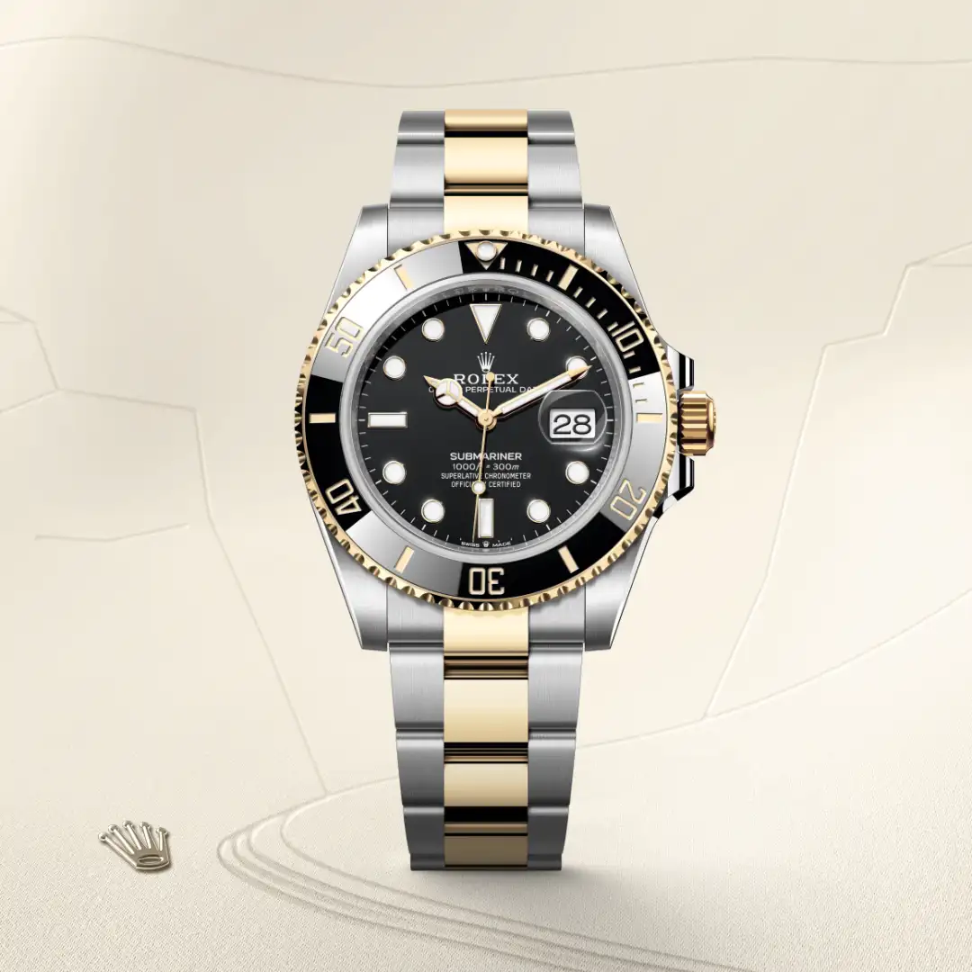 rolex Submariner in Yellow Rolesor - combination of Oystersteel and yellow gold, M126613LN-0002 - bromberg's