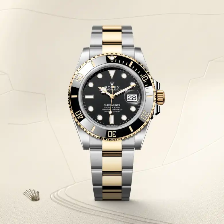 rolex Submariner in Yellow Rolesor - combination of Oystersteel and yellow gold, M126613LN-0002 - bromberg's