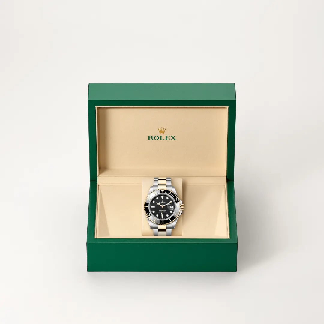 rolex Submariner in Yellow Rolesor - combination of Oystersteel and yellow gold, M126613LN-0002 - bromberg's