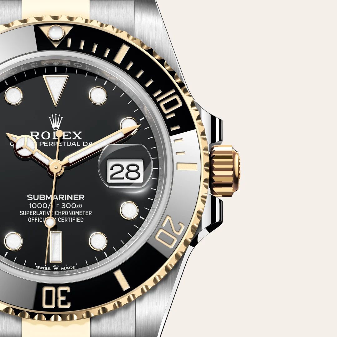 rolex Submariner in Yellow Rolesor - combination of Oystersteel and yellow gold, M126613LN-0002 - bromberg's